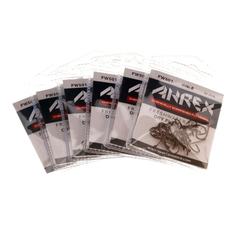 Ahrex FW501 Dry Fly Traditional Barbless Hooks - Image 3