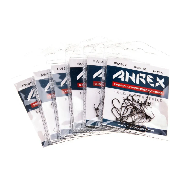 Ahrex FW502 Dry Fly Light Barbed Hooks - Image 3