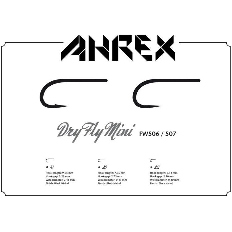 Ahrex FW506 Dry Fly Mini Barbed Hooks - Image 4