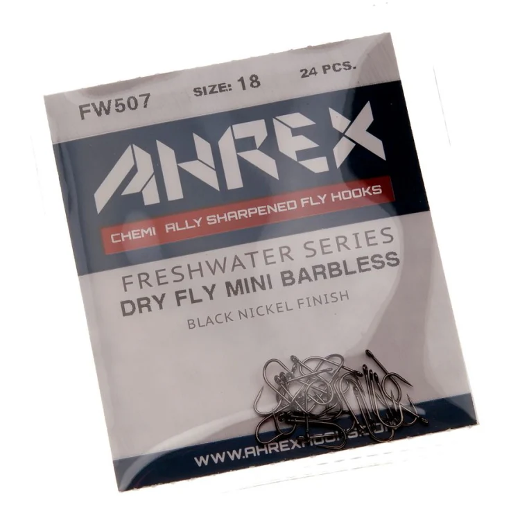 Ahrex FW507 Dry Fly Mini Barbless Hooks - Image 2