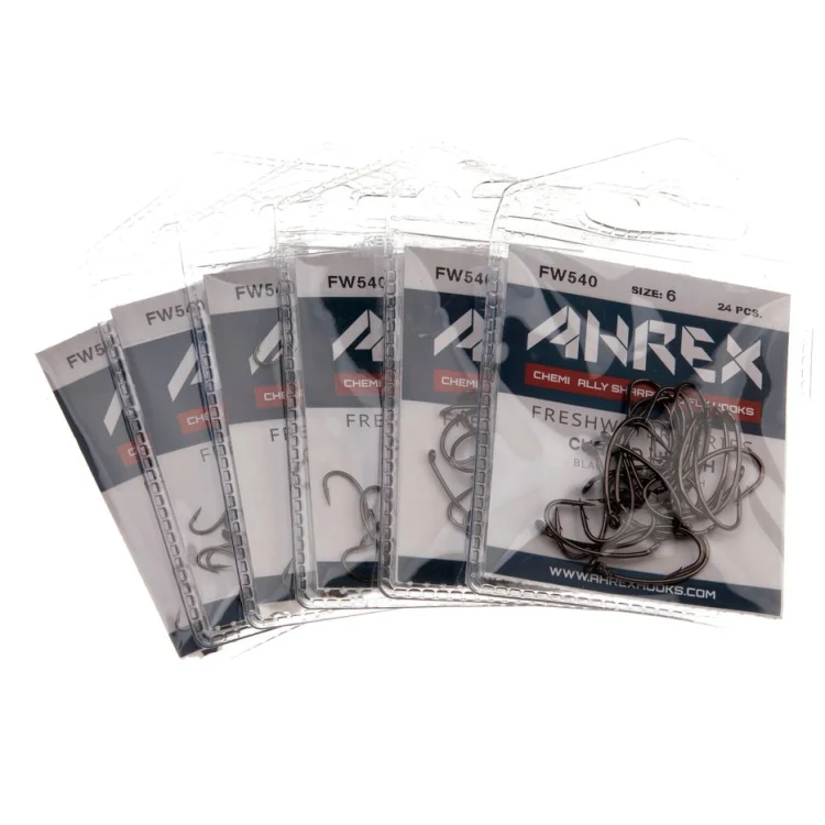 Ahrex FW540 Curved Nymph Barbed Hooks - Image 3