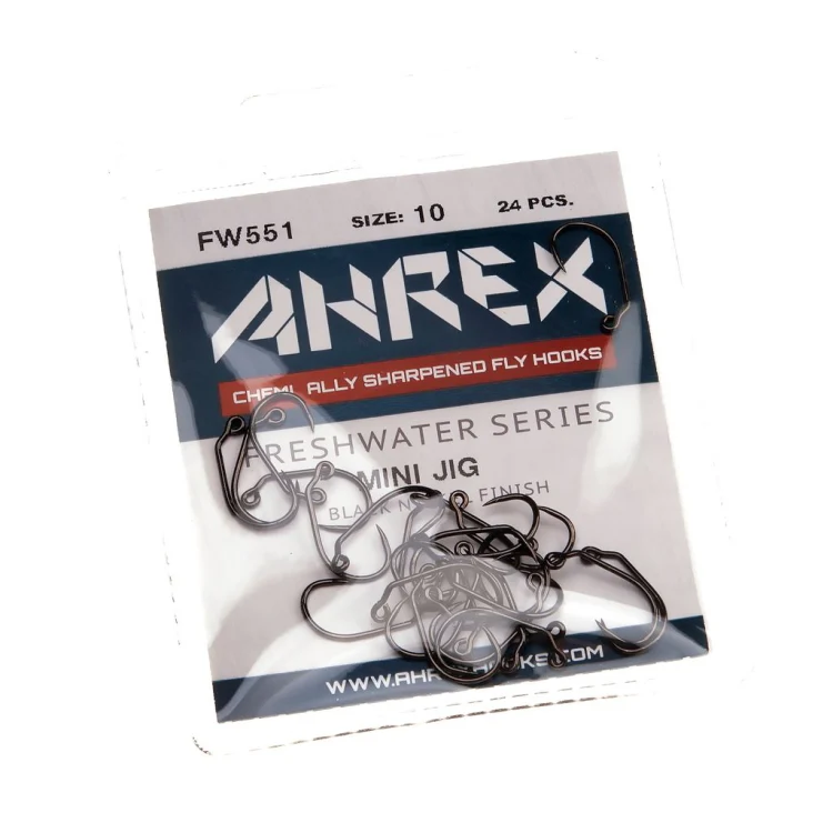 Ahrex FW551 Mini Jig Barbless Hooks - Image 2