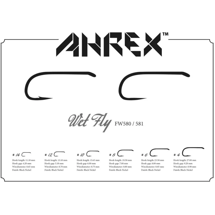 Ahrex FW581 Wet Fly Hook Barbless Hooks - Image 4