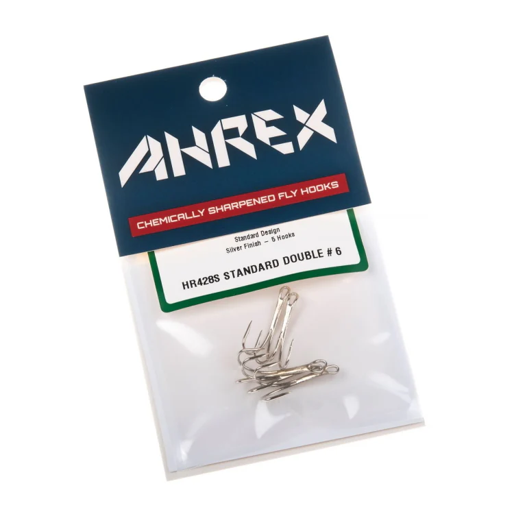 Ahrex HR428 Tying Double Hooks - Silver - Image 3