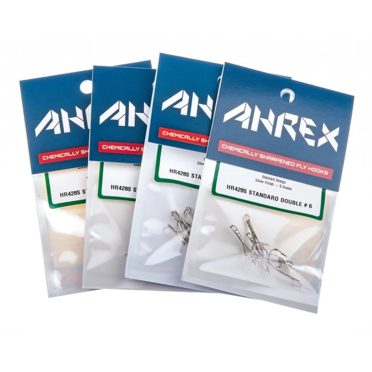 Ahrex HR428 Tying Double Hooks - Silver - Image 4