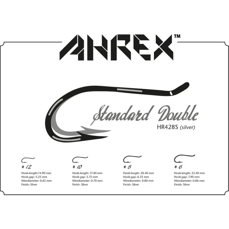 Ahrex HR428 Tying Double Hooks - Silver - Image 5