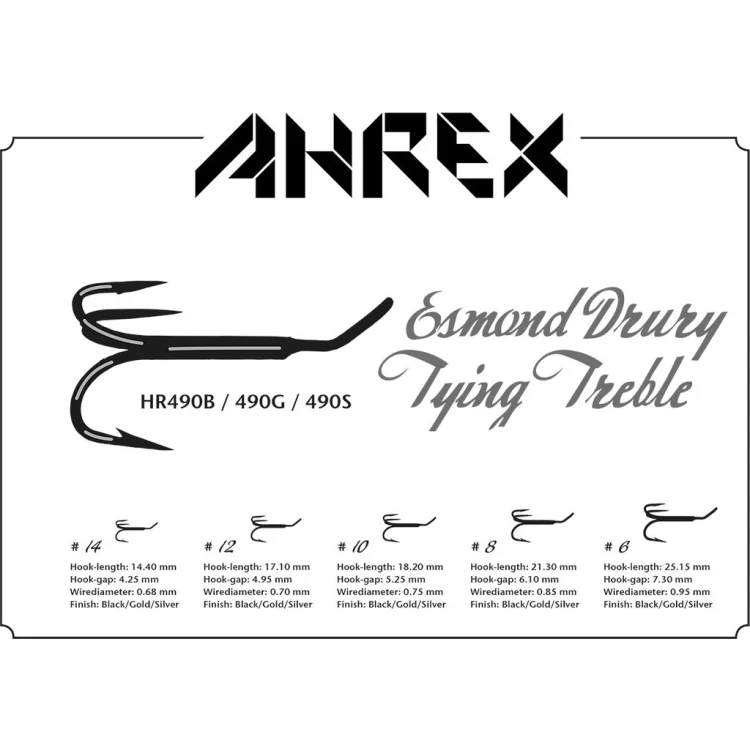 Ahrex HR490S Esmond Drury Hooks - Silver - Image 4