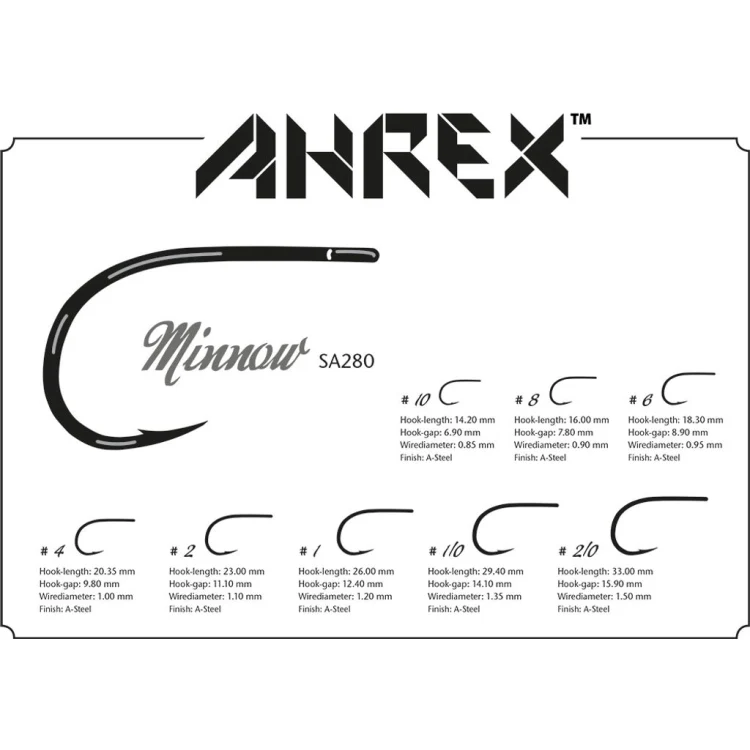 Ahrex SA280 Minnow Hooks - Image 3