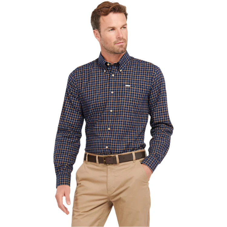 Barbour Bank Shirt - Navy - Image 4