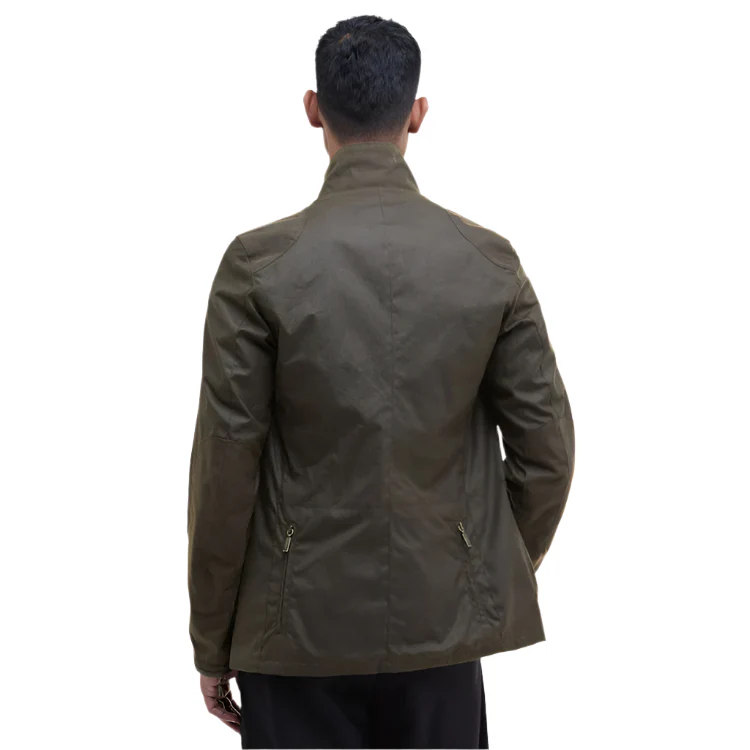Barbour Beacon Sports Wax Jacket - Olive - Image 3