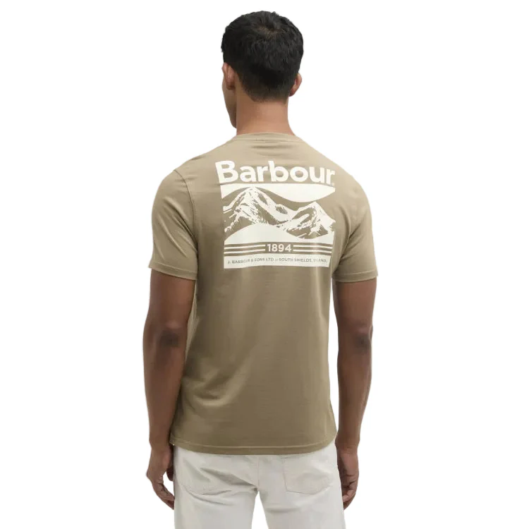 Barbour Camber Graphic T-Shirt - Grey Olive - Image 3