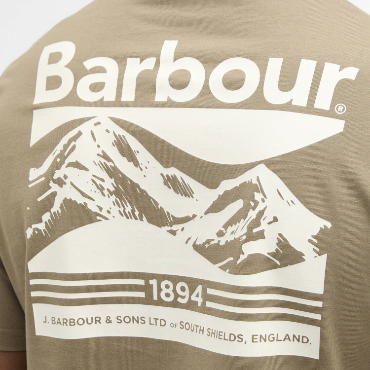 Barbour Camber Graphic T-Shirt - Grey Olive - Image 5
