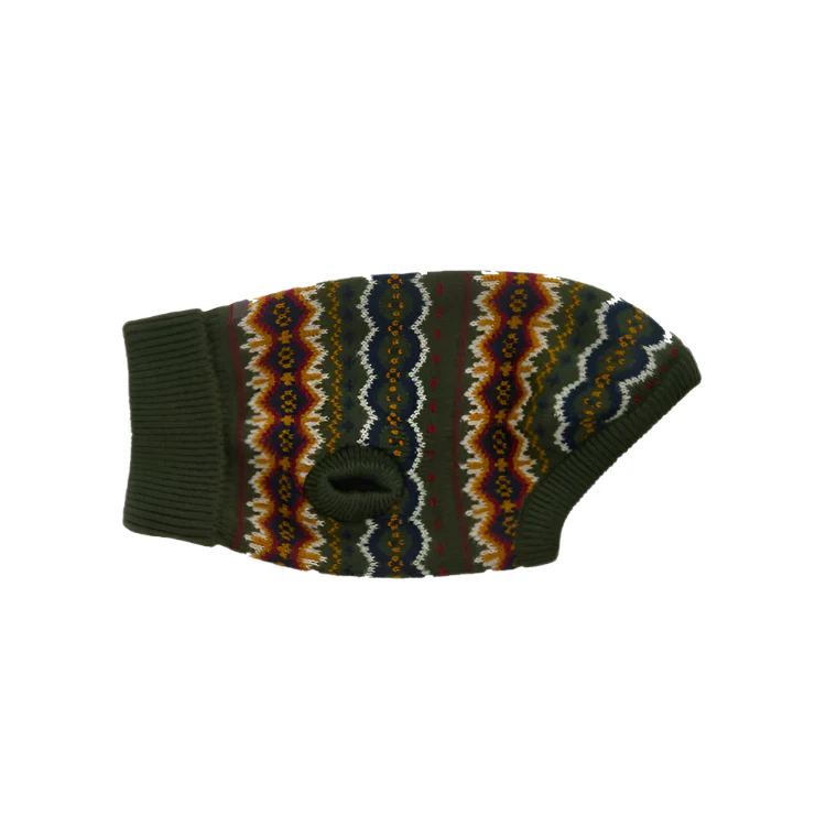 Barbour Case Fairisle Dog Gift - Olive - Image 4