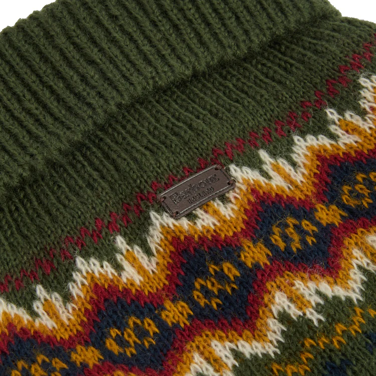 Barbour Case Fairisle Dog Gift - Olive - Image 6