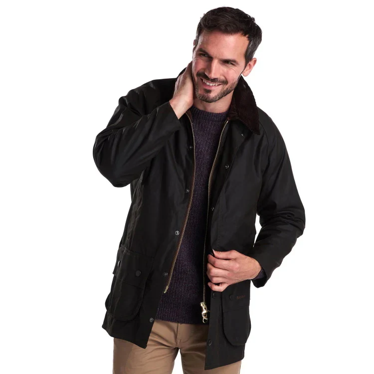 Barbour Classic Beaufort Wax Jacket - Olive - Image 4
