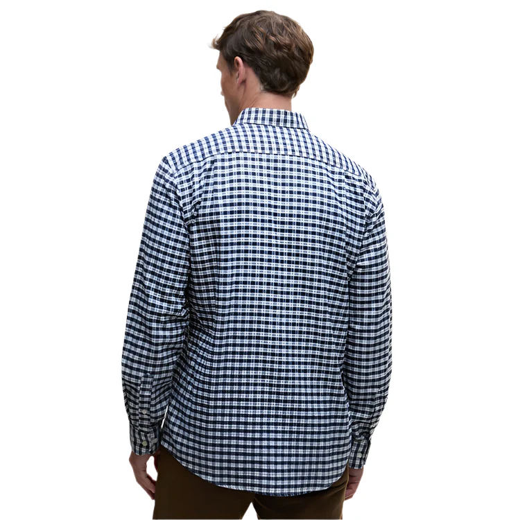 Barbour Colderham Regular Checked Shirt - Navy - Image 2