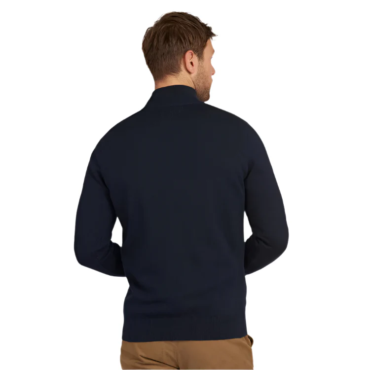 Barbour Cotton Half Zip Sweater - Navy - Image 2