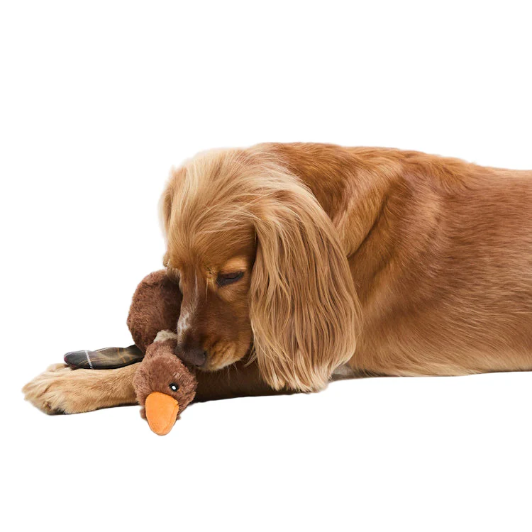 Barbour Dog Flying Duck Toy - Brown - Image 3