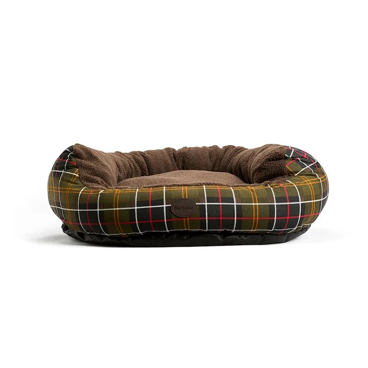 Barbour Dog Snuggle Bed - Classic Tartan - Image 2