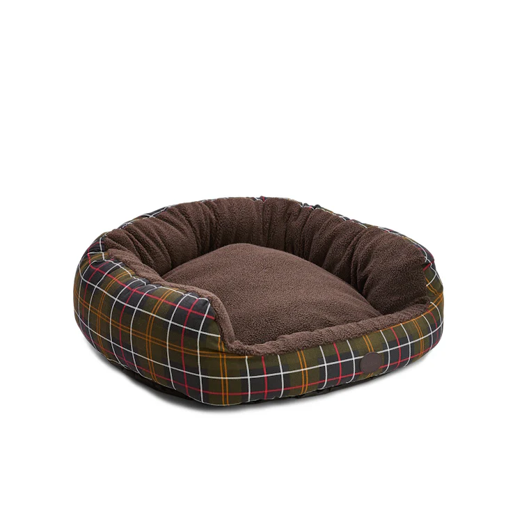 Barbour Dog Snuggle Bed - Classic Tartan - Image 3