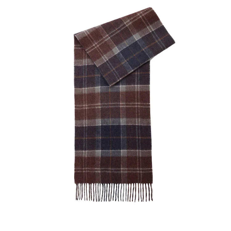 Barbour Dramside Reversible Scarf - Midnight Oak Tartan - Image 2