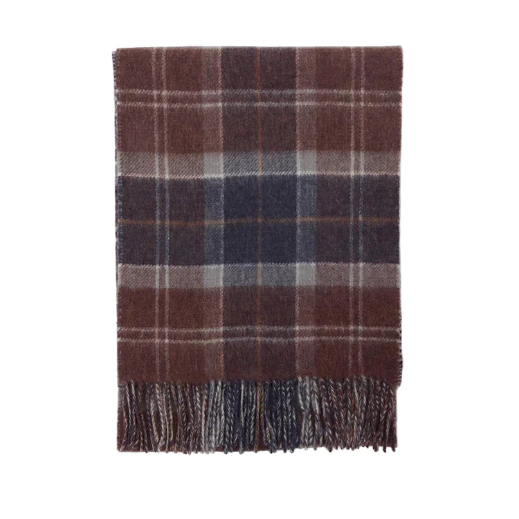Barbour Dramside Reversible Scarf - Midnight Oak Tartan - Image 7