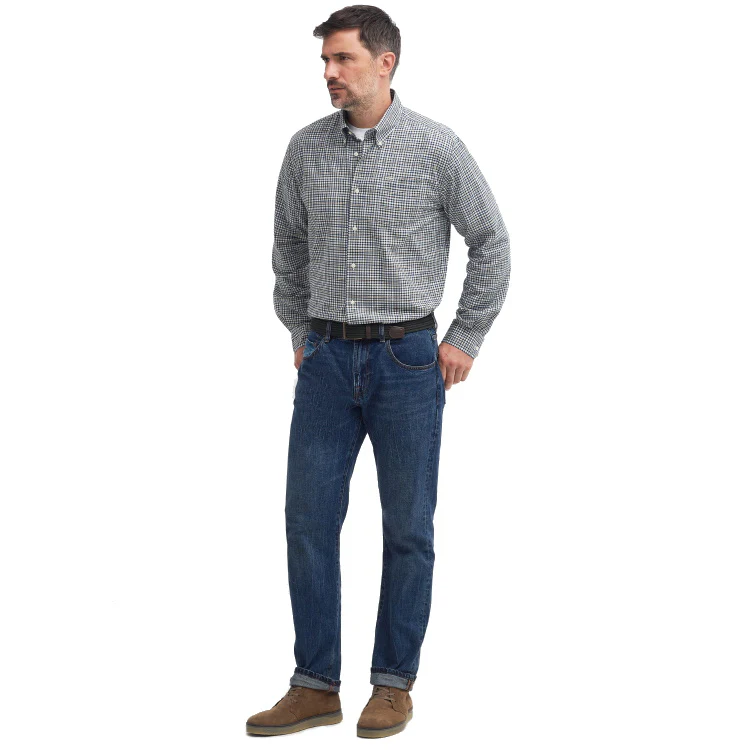Barbour Durand Regular Fit Shirt - Olive - Image 4