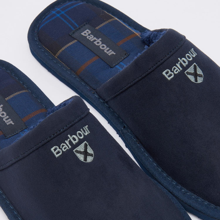 Barbour Everitt Mule Slipper - Navy - Image 6