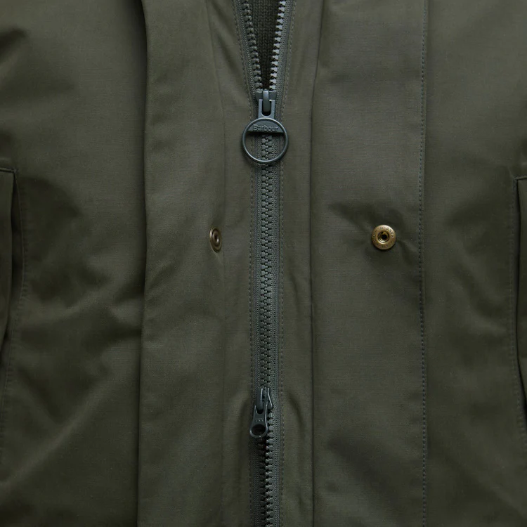 Barbour Farlam Waterproof Jacket - Olive - Image 7