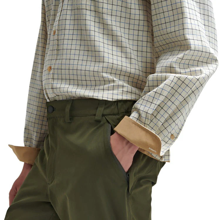 Barbour Field Tattersall Shirt Classic Collar - Blue - Image 7