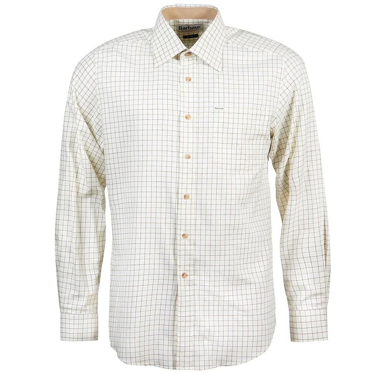 Barbour Field Tattersall Shirt - Green/Brown - Image 3