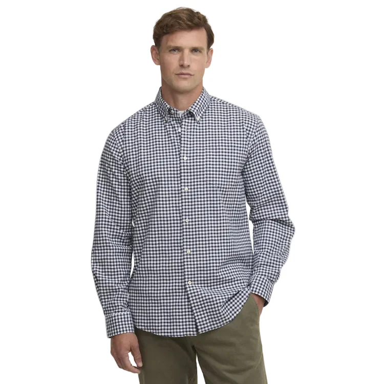Barbour Gingham Aukside Regular Shirt - Navy