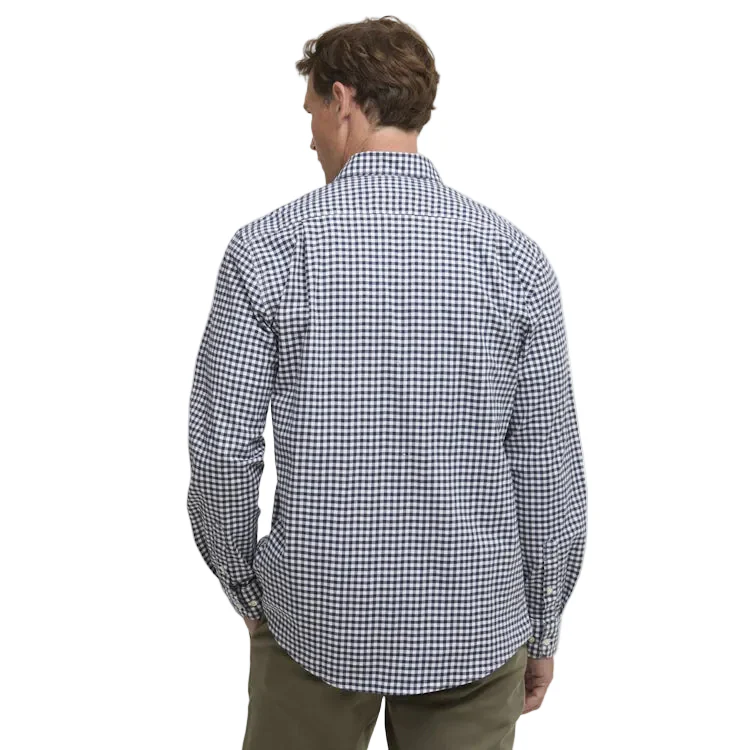 Barbour Gingham Aukside Regular Shirt - Navy - Image 2
