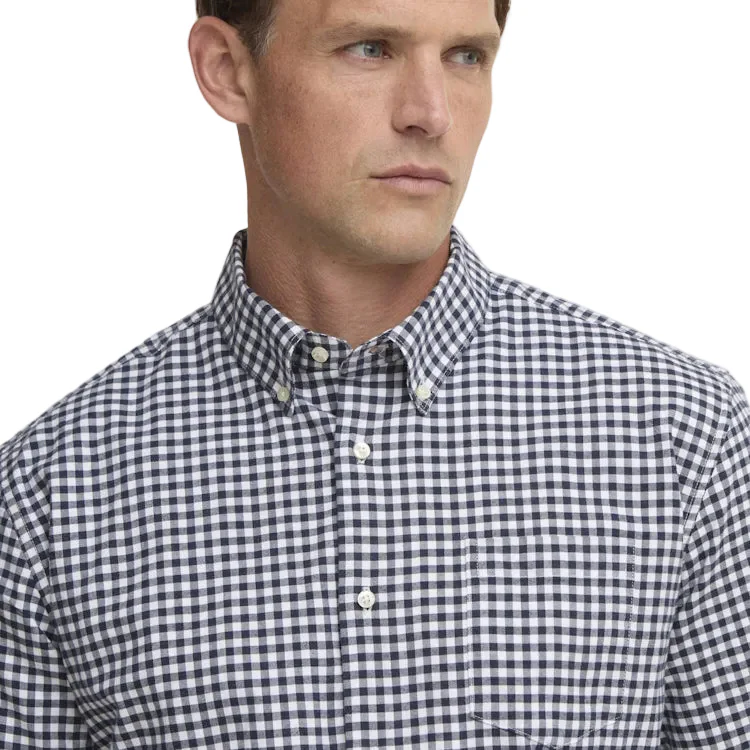 Barbour Gingham Aukside Regular Shirt - Navy - Image 6