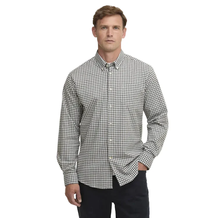 Barbour Gingham Aukside Regular Shirt - Olive