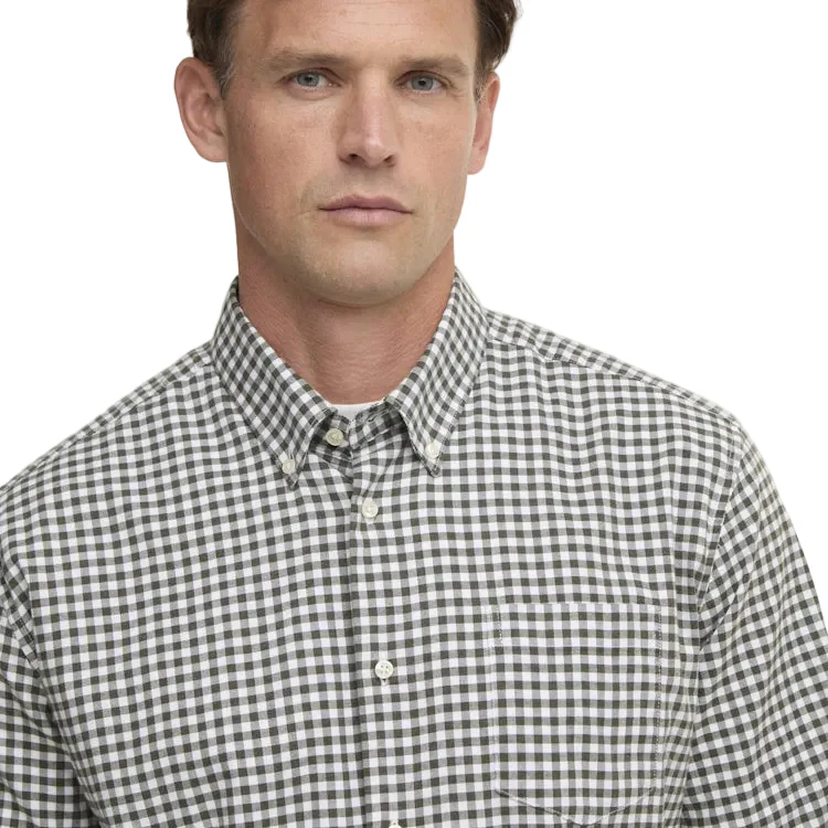 Barbour Gingham Aukside Regular Shirt - Olive - Image 6