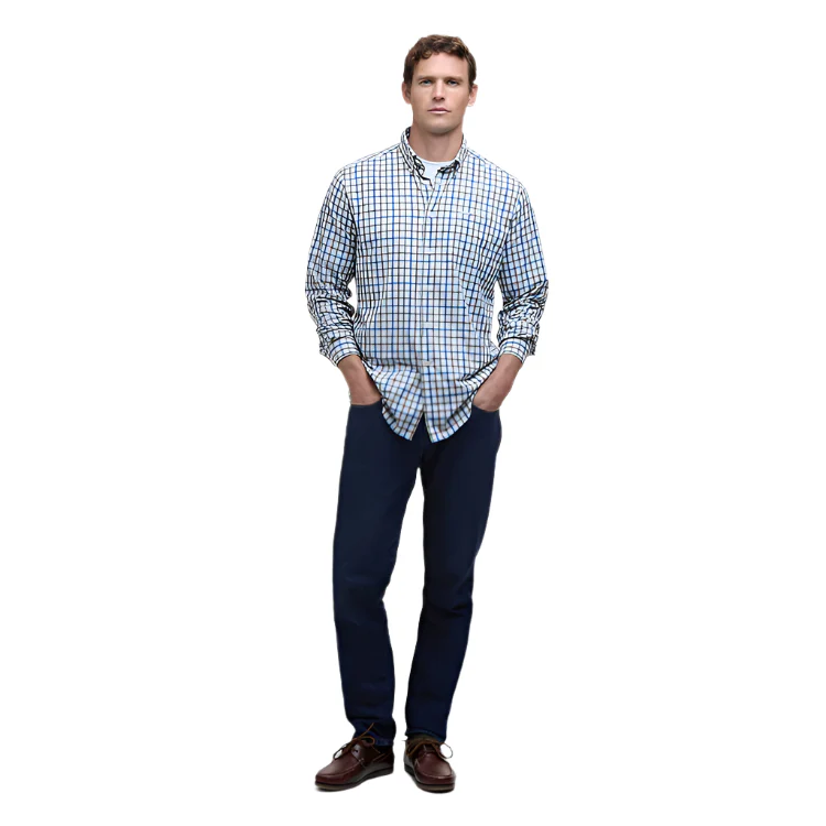 Barbour Hallhill Performance Shirt - Pine Green - Image 3