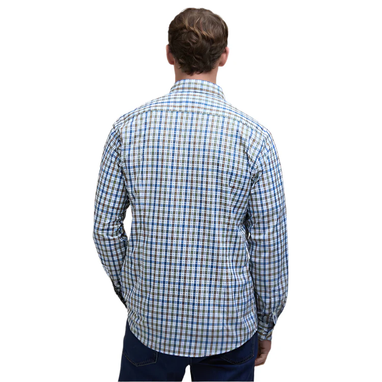 Barbour Hallhill Performance Shirt - Pine Green - Image 4