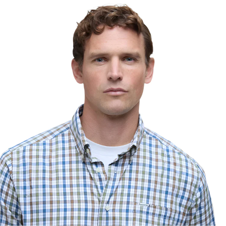 Barbour Hallhill Performance Shirt - Pine Green - Image 5