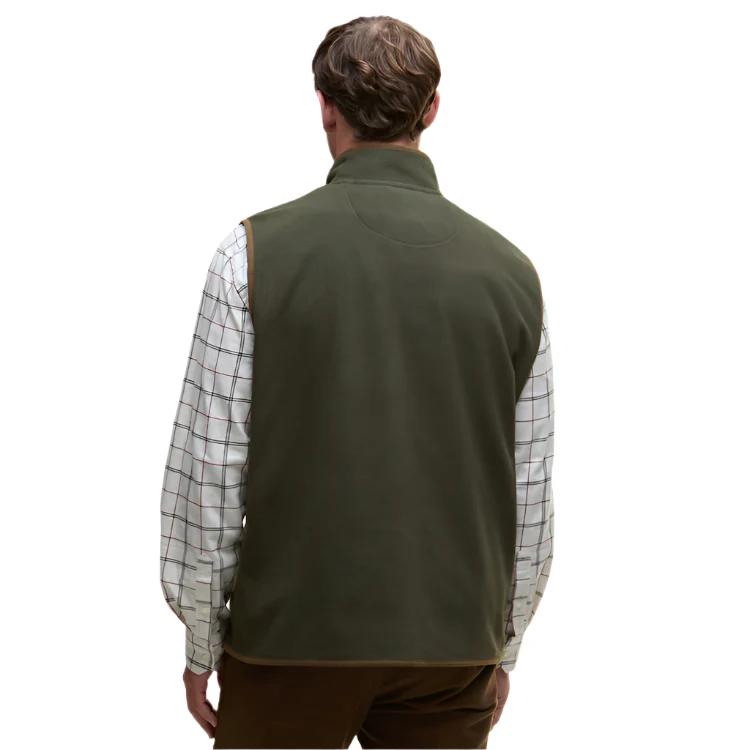 Barbour Harwood Gilet Fleece - Olive - Image 2