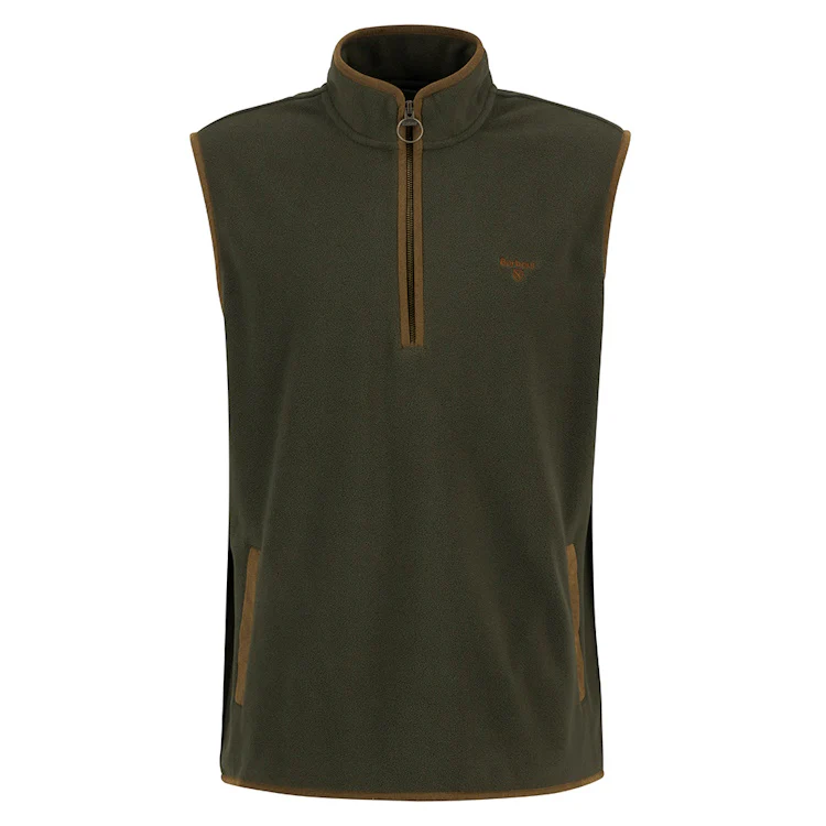 Barbour Harwood Gilet Fleece - Olive - Image 3
