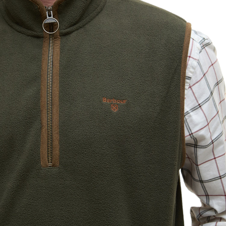 Barbour Harwood Gilet Fleece - Olive - Image 6