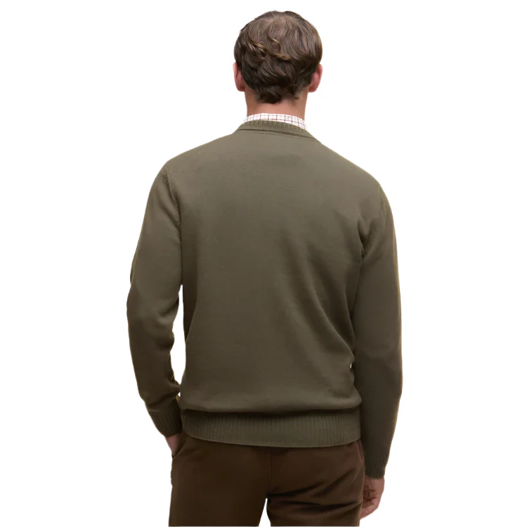 Barbour Kelson Crew Neck Sweater - Olive - Image 2