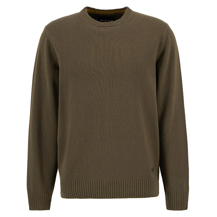 Barbour Kelson Crew Neck Sweater - Olive - Image 3