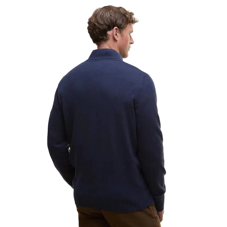 Barbour Kelson Quarter Zip Knitted Jumper - Navy - Image 2
