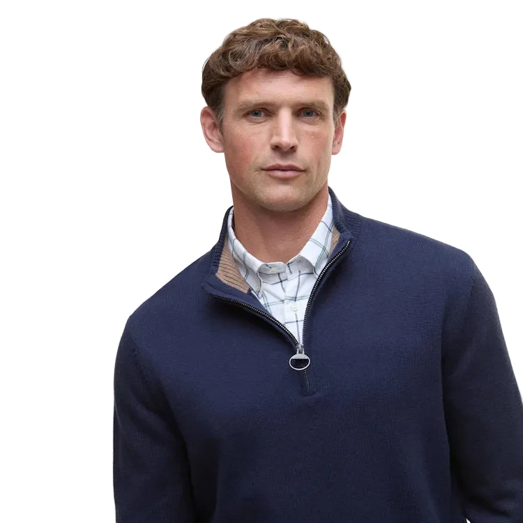 Barbour Kelson Quarter Zip Knitted Jumper - Navy - Image 5