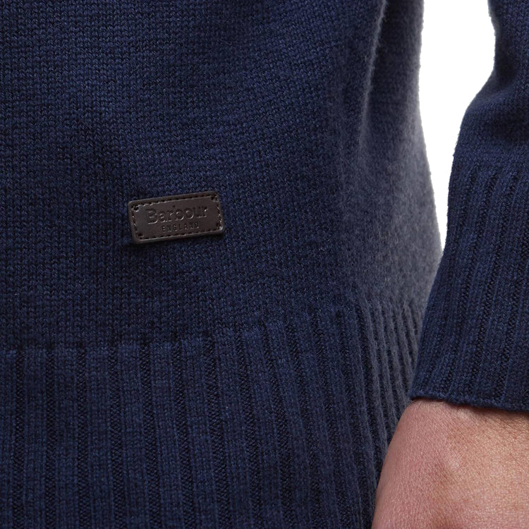 Barbour Kelson Quarter Zip Knitted Jumper - Navy - Image 6