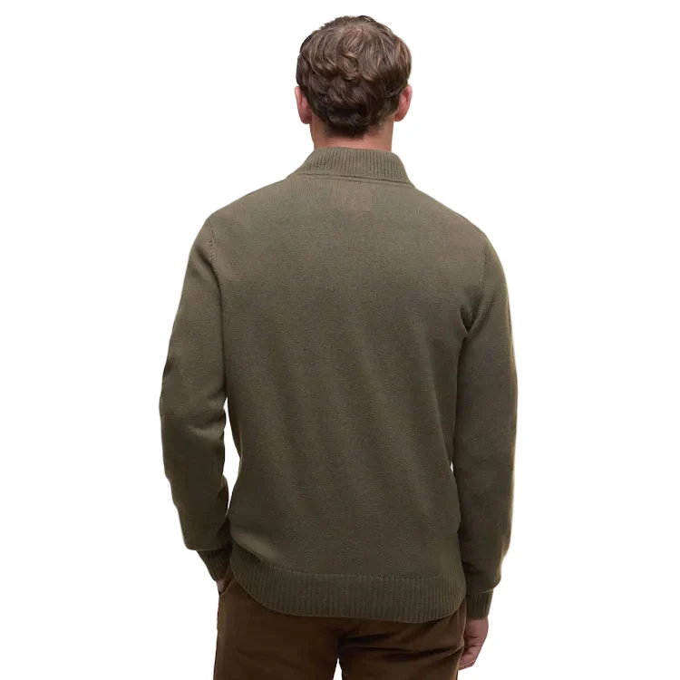 Barbour Kelson Quarter Zip Knitted Jumper - Olive - Image 2
