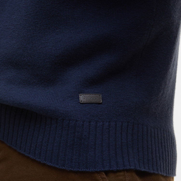 Barbour Kelson V-Neck Knitted Sweater - Navy - Image 5