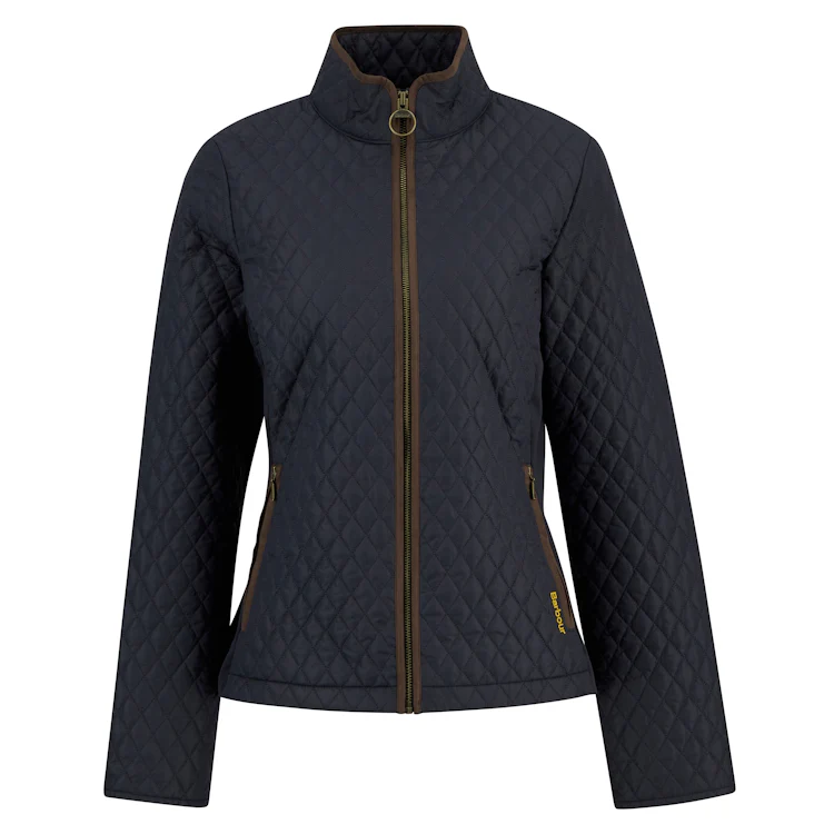 Barbour Ladies Basswood Quilted Jacket - Dark Navy - Image 3